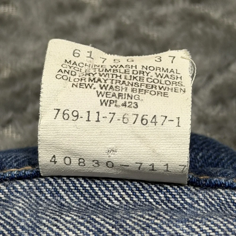 Vtg Levis Jeans Men Orange Tab 32x32/Fits 31x25 Western Straight Leg 90s